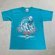 J- Vintage '98 Miami Dolphins Dan Marino NHL Graphic Tee - M