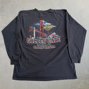 J- Vintage '99 Harley Davidson Golden Gate Bridge Live To Ride Made In USA Long Sleeve Tee - XL