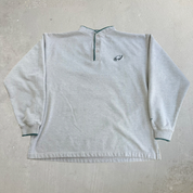 J- Vintage Philadelphia Eagles NFL Logo Athletic Embroidered Logo Henley Crewneck - L