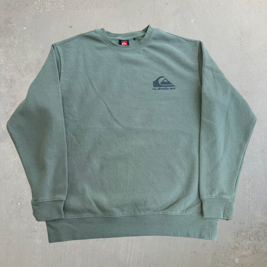 J- Vintage Quicksilver Logo Graphic Crewneck - M