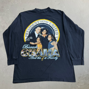 J- Vintage President Obama And The 1st Family Picture Graphic Long Sleeve Tee - XL