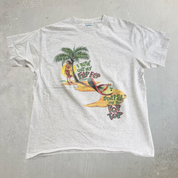 J- Vintage '96 Margarita Ville Flip Flop Graphic Made In USA Single Stitch Tee - XL