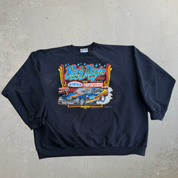 J- Vintage NHRA Drag Racing Black Magic Graphic Crewneck - 3XL