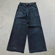 Vintage Elephant Legs Results Black Wide Leg Jeans - 30x31