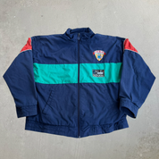 J- Vintage 90s Adidas Athletic Alliance Embroidered Logo Lightweight Zip Up Jacket - L