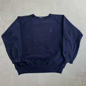 J- Vintage '92 Polo Ralph Lauren Embroidered Bear Crewneck - L