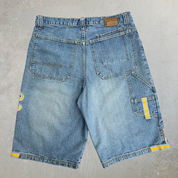 J- Vintage Rocawear Embroidered Logo Right Leg Carpenter Jorts - W36