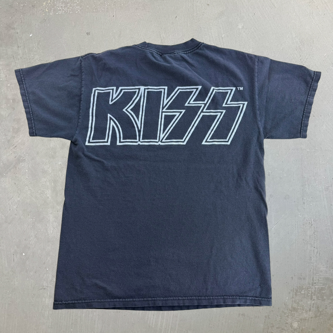 Vintage Bootleg Kiss Characters Graphic Tee - M