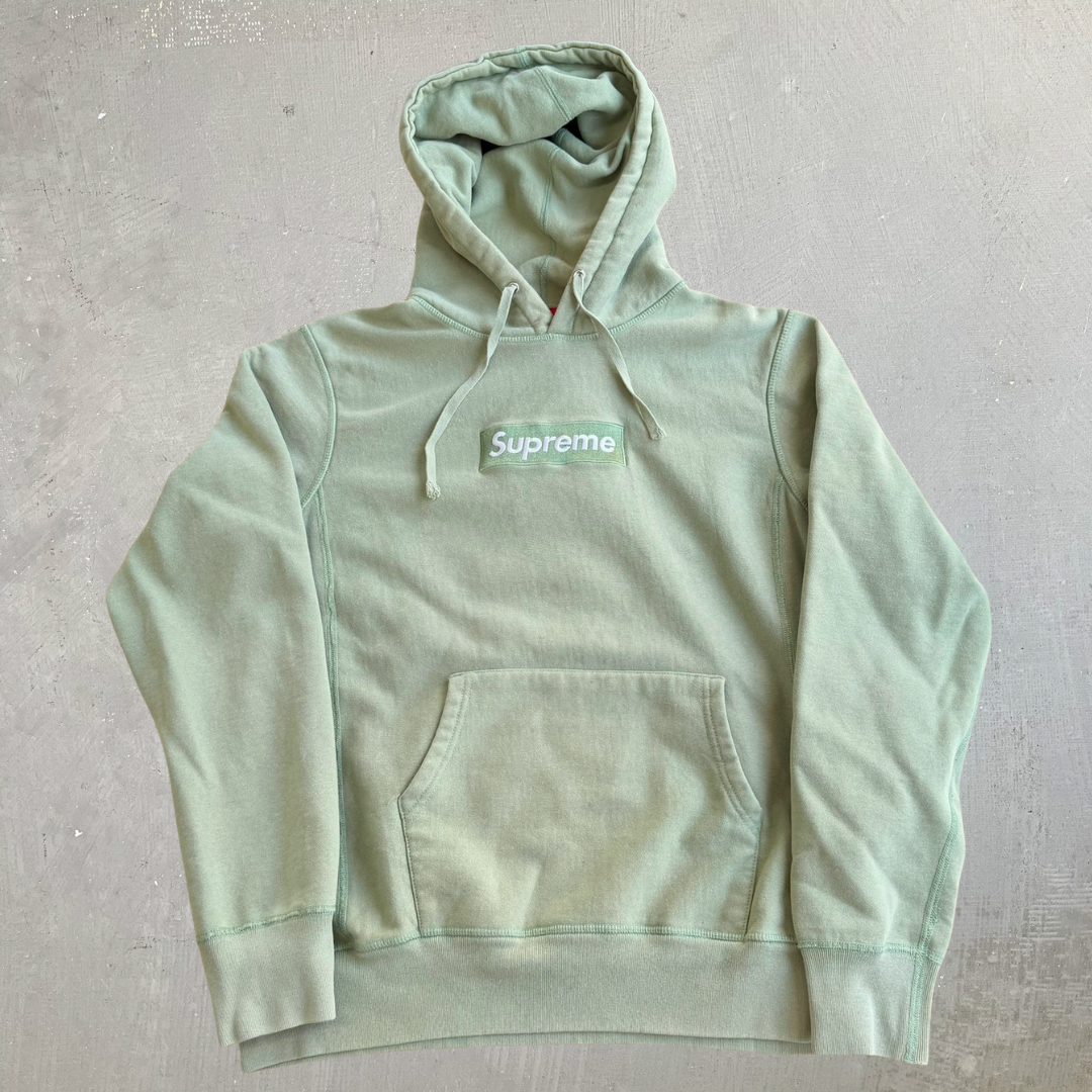 J- Supreme FW16 Sage Box Logo Hoodie - L