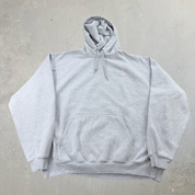 J- Carhartt Embroidered Text Grey Hoodie - 2XL