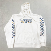 J- Vans Logo & Flowers Graphic Hoodie - L