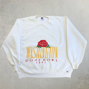 J- Vintage '91 Washington Rose Bowl Graphic Russell Athletic Made In USA Crewneck - 2XL