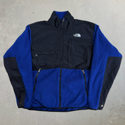 Vintage 90s The North Face Denali Blue Zip Up Polar Fleece Jacket - M