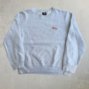 J- Vintage Stussy Signature Script Logo Crewneck - M