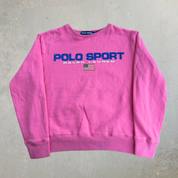 Vintage Kids Polo Sport RL American Flag & Text Graphic Crewneck - Kids XL (16)