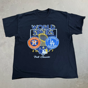 J- '17 MLB World Series Houston Astros Vs Los Angeles Dodgers Graphic Tee - L