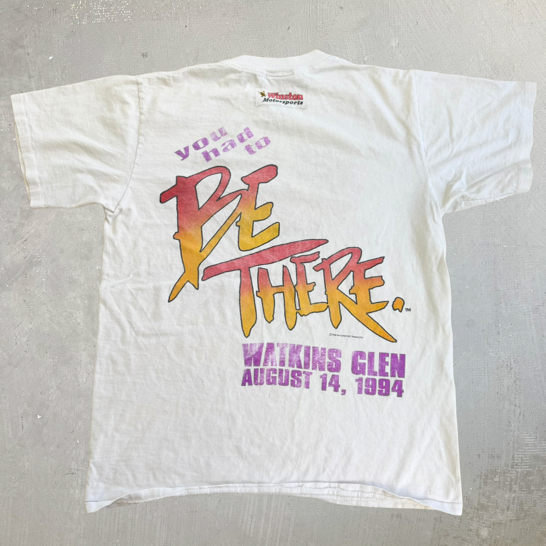 J- Vintage '94 Nascar Winston Cup Bud At The Glen Graphic Made In USA Single Stitch Tee - M