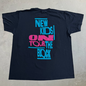 J- Vintage '89 New Kids On The Block On Tour Made In USA Single Stitch Tee - M