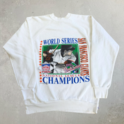 J- Vintage '89 San Francisco Giants MLB World Series Champions Graphic Logo 7 Made In USA Crewneck - XL (fits L)
