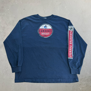J- Vintage Vancouver Canucks NHL Reebok Logo Long Sleeve Tee - XL
