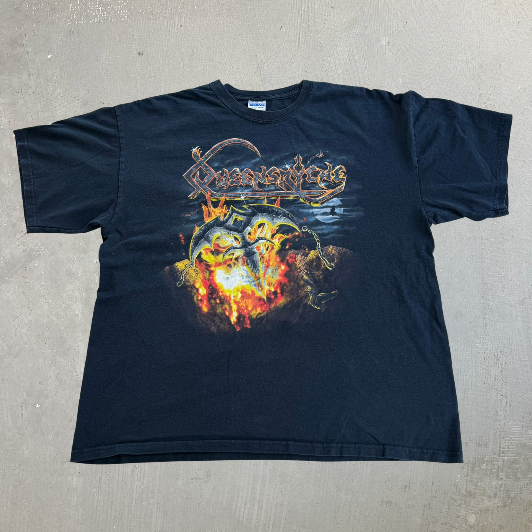 J- Vintage '90 Queensryche 1990 World Tour Graphic Tee - XL