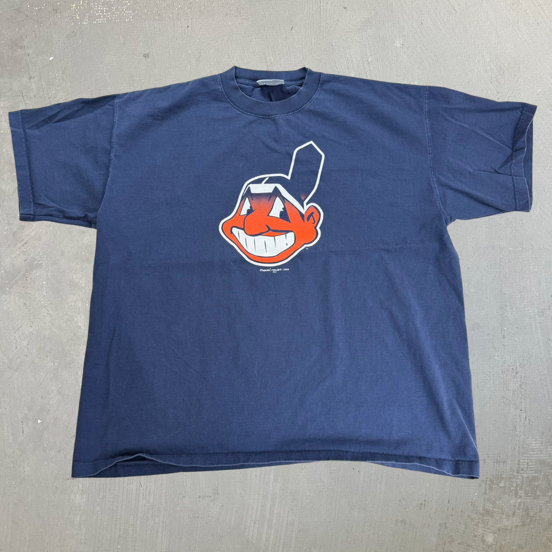 J- Vintage '99 Cleveland Guardian MLB Logo Tee -XL