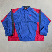 J- Vintage 90s Nike Embroidered Swoosh & Text Pullover Anorak Lightweight Jacket - XL