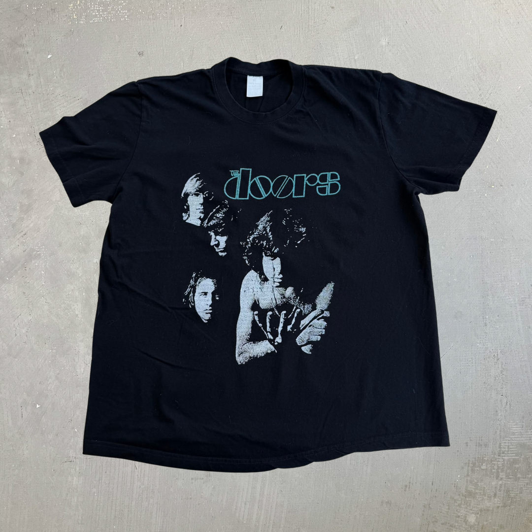 J- Vintage The Doors Logo & Picture Graphic Tee - XL