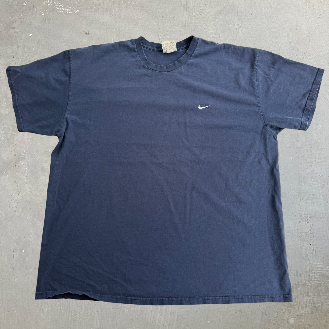 J- Vintage Nike Embroidered Chest Swoosh Tee - 2XL