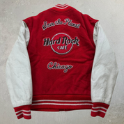 J- Vintage Hard Rock Cafe Chicago Varsity Jacket - S