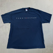 J- Vintage Tommy Hilfiger Text Graphic Tee - XL
