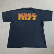 J- Vintage KISS Hottest Band In The World Limited Collector Series Graphic Made In USA Tee - XL