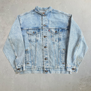 J- Vintage 90s Levi’s 70508  Acid Wash Made In USA Denim Trucker Jacket - XL