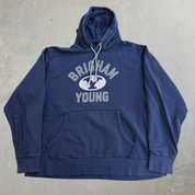 J- Vintage Brigham Young University Graphic Hoodie - XL