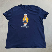J- Vintage Polo RL Polo Bear Graphic & Text Tee - XL