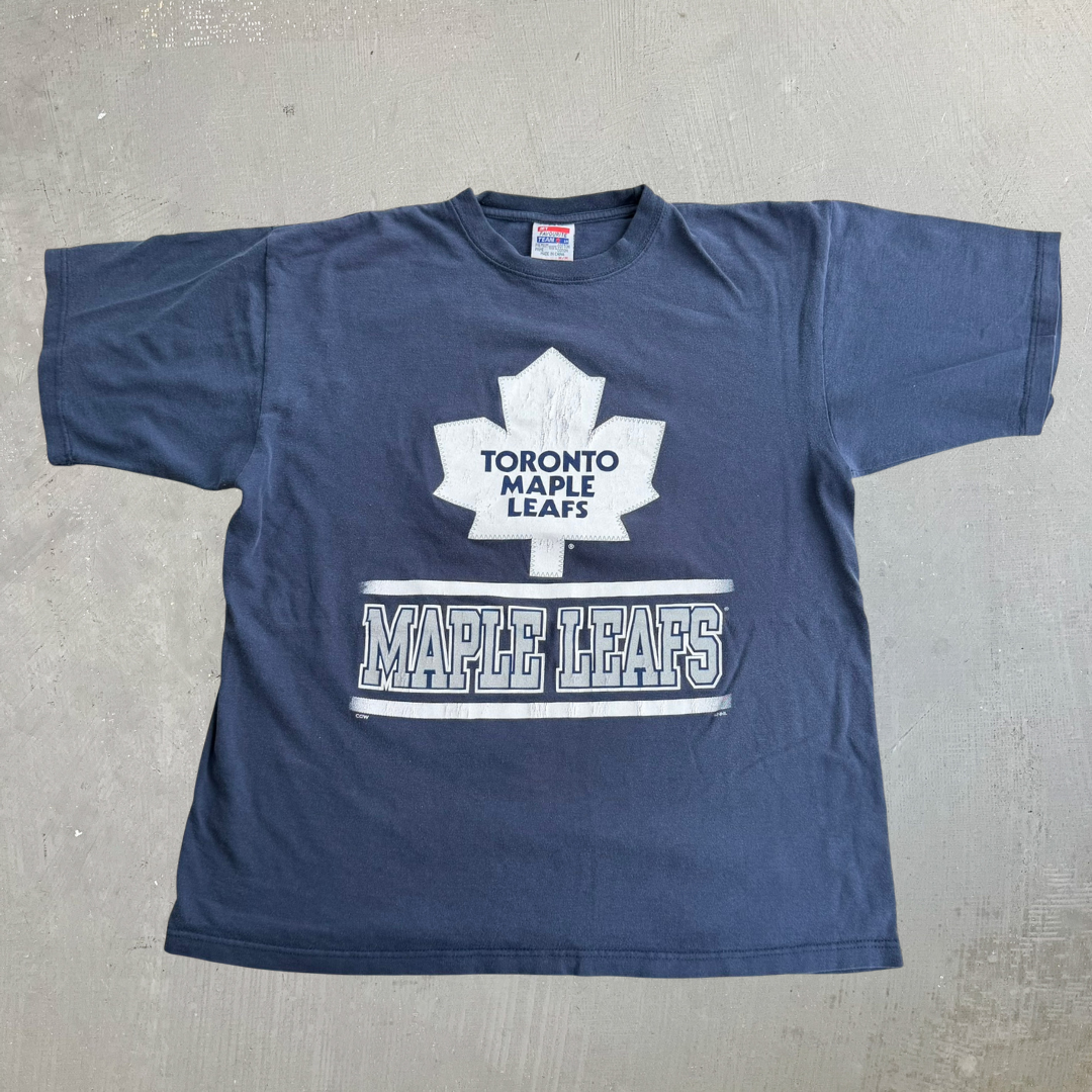 J- Vintage Toronto Maple Leafs Matt Sundin NHL Logo Graphic Tee - M (fit L)