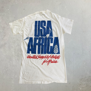 J- Vintage '85 United Support Of Artists For Africa Graphic Made In USA Single Stitch Tee - S