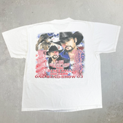 F- '03 Tim McGraw One Band Show Tour Picture Tee - XL
