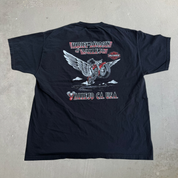 J- Vintage '06 Harley Davidson Vallejo California Hog Graphic Tee - XL