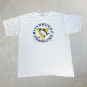 J- Vintage Pittsburgh Penguins NHL Winter Classic Logo Tee - L