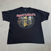 J- Vintage '12 Iron Maiden Logo & Mascot Graphic Tee - 2XL