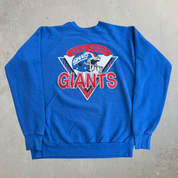 J- Vintage New York Giants NFL Logo Graphic Made In USA Crewneck - 2XL