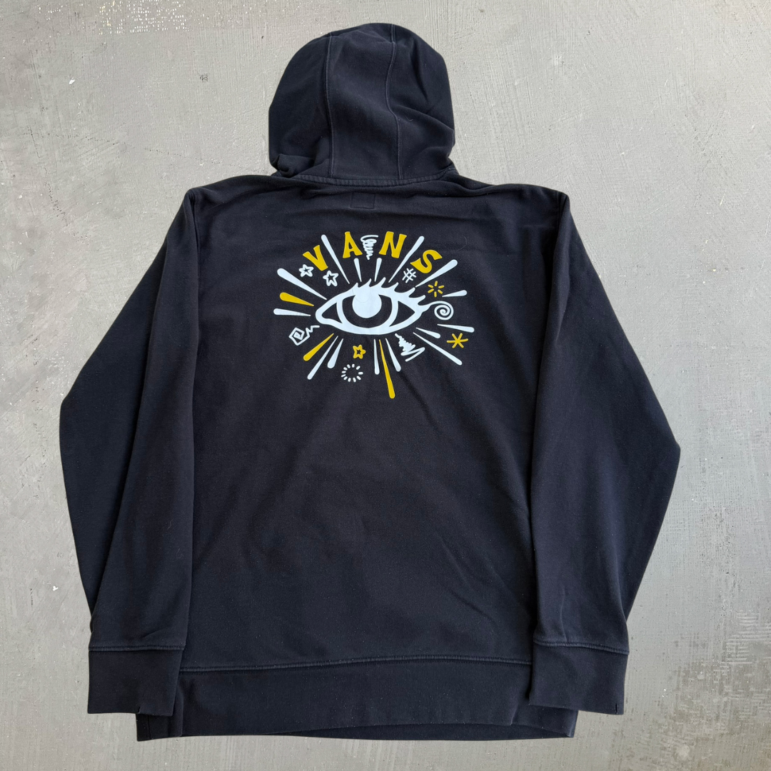 J- Vans Eyes & Scribbles Graphic Hoodie - M