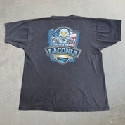 Vintage '03 Laconia Bike Week Rally & Races Graphic Made In USA Tee - 2XL