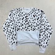 J- Vintage Champion Reverse Weave Cow Spots Crewneck - S