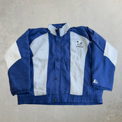 J- Vintage 90s Dallas Cowboys NFL Starter Embroidered Logo Zip Up Winter Jacket - XL