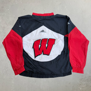 J- Vintage University Of Wisconsin Badgers Logo Apex One Lightweight Jacket - M