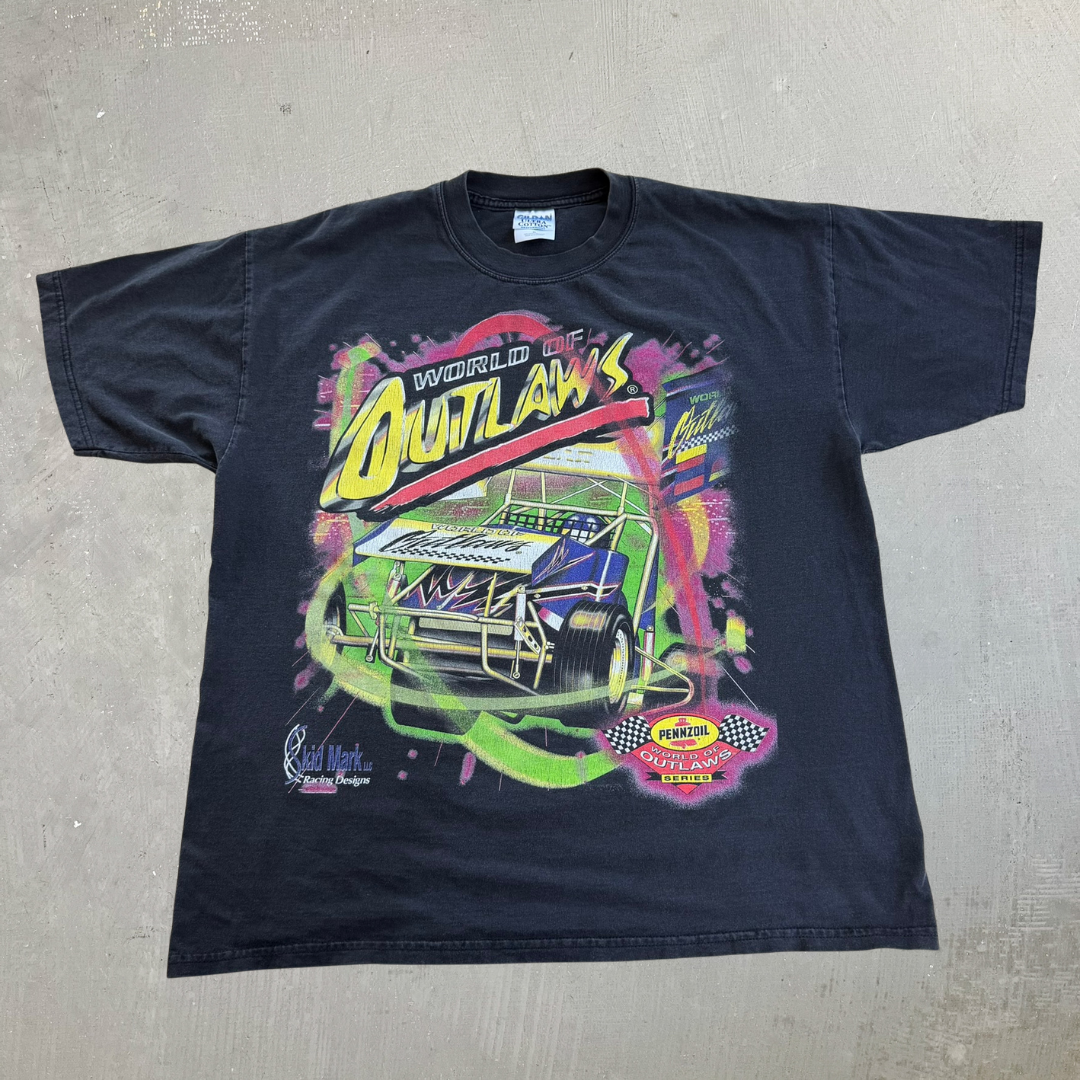 J- Vintage '01 World Of Outlaws Pennzoil Series Racing Graphic Tee - XL
