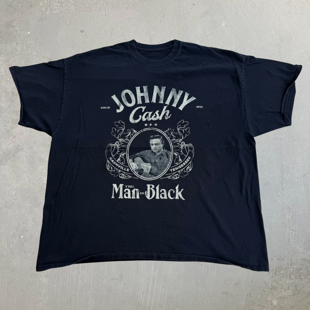 J- Vintage Johnny Cash The Man In Black Graphic Tee - XL