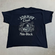 J- Vintage Johnny Cash The Man In Black Graphic Tee - XL